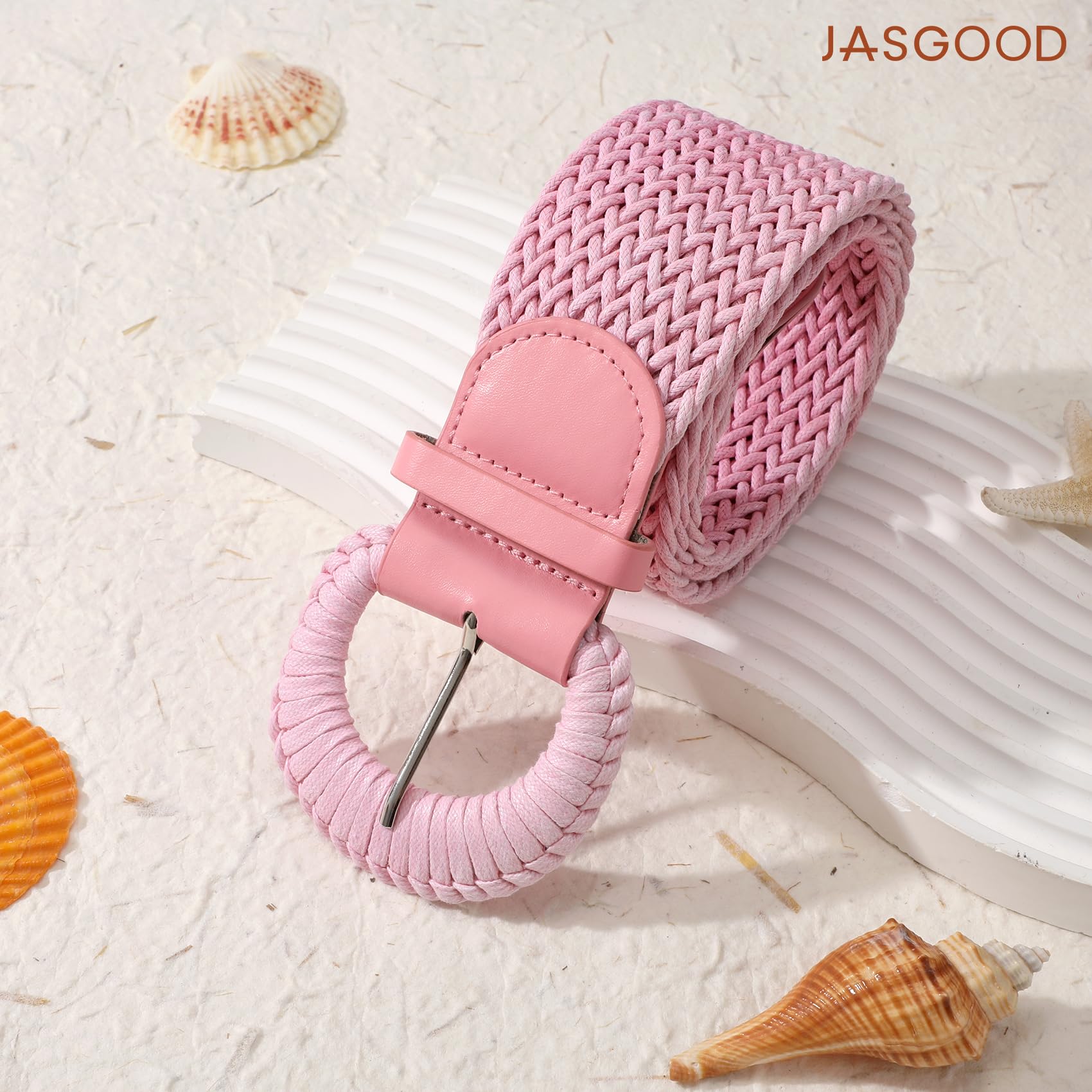 Wide Braided Boho Rattan Belt