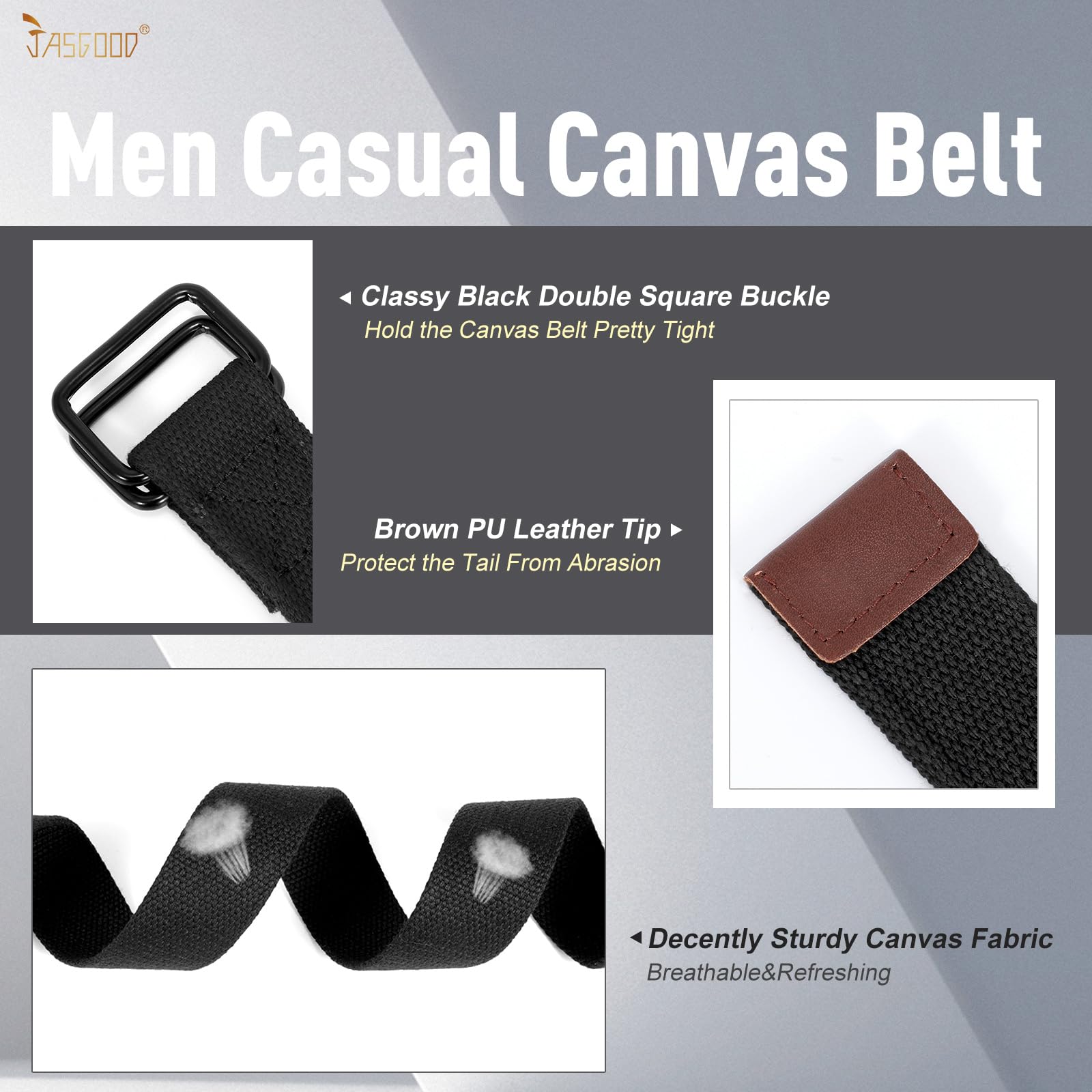 Plus Size Unisex Canvas Belt for Jeans