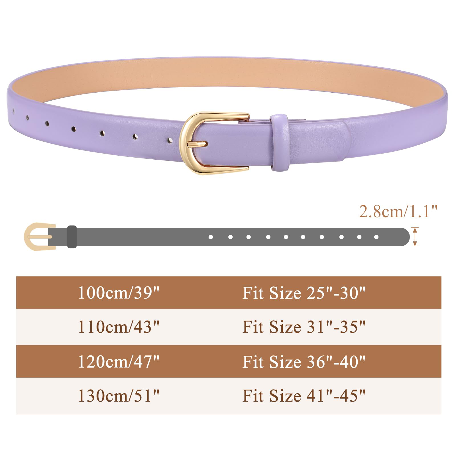 Classic Ladies Waist Belt