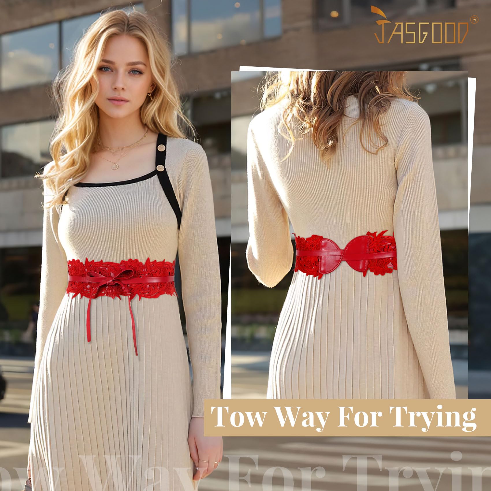 Bow-Tie Wrap Up Cinch Wide Belt
