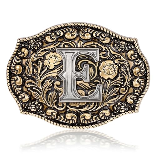 Western Belt Buckles Initial Letters | Fits 1.5" Belt Strap