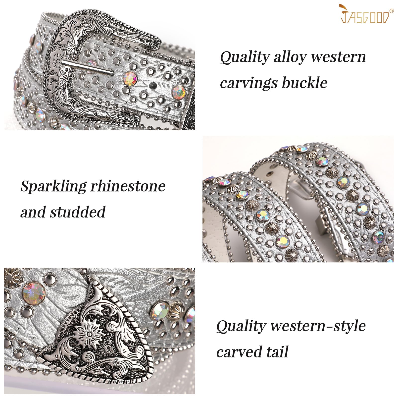Rhinestone Belt for Women Men
