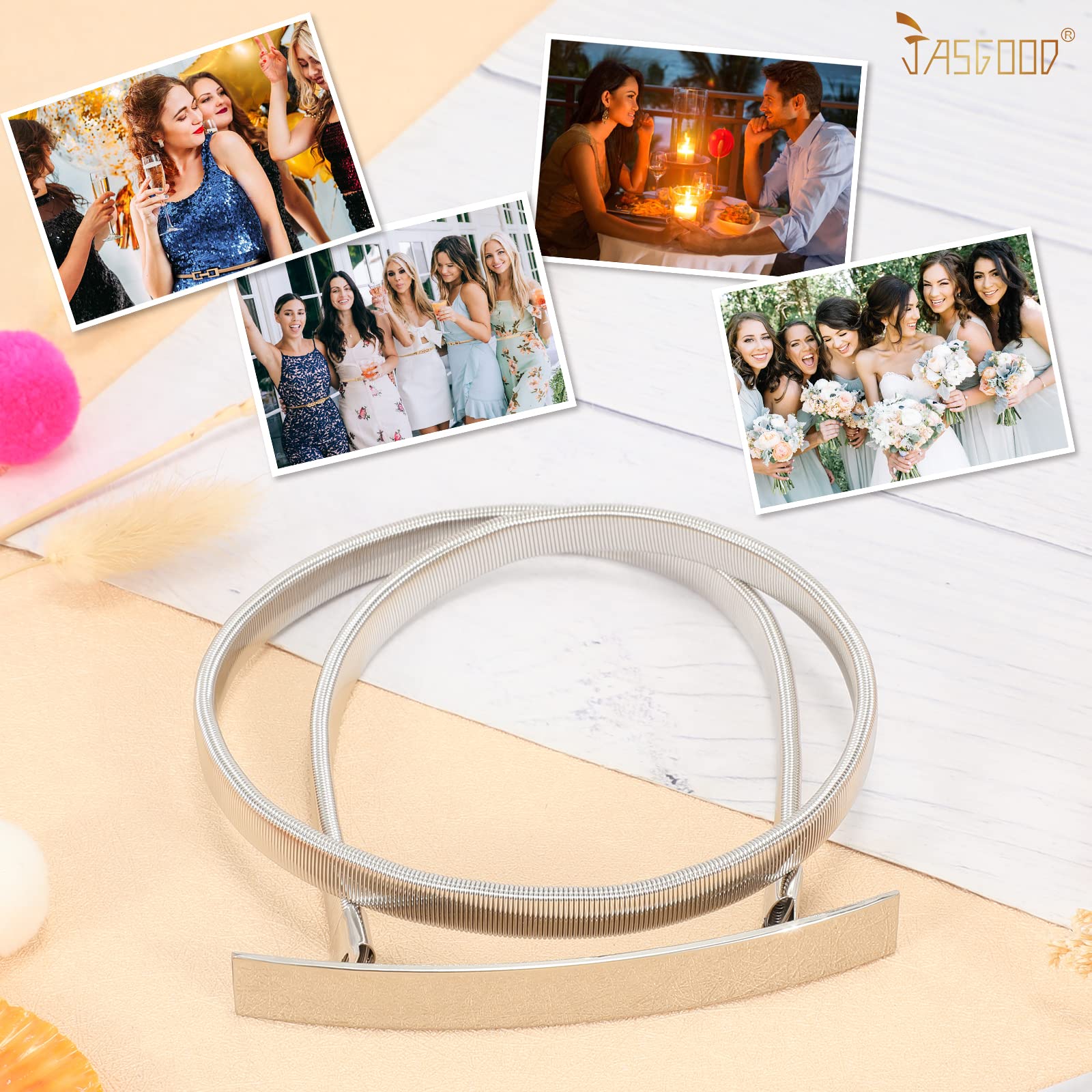 Elastic Metal Chain Waist Belt