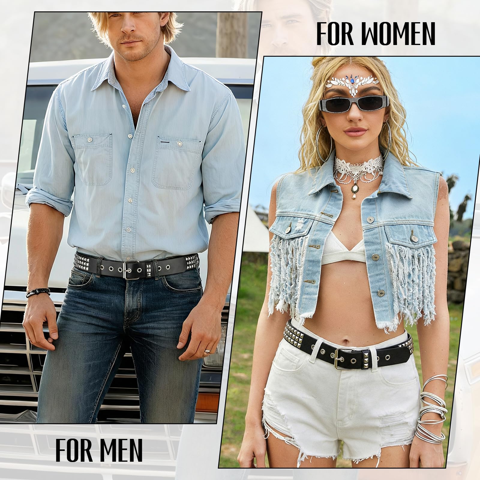 Punk Rivet Studded Belt - JASGOOD OFFICIAL