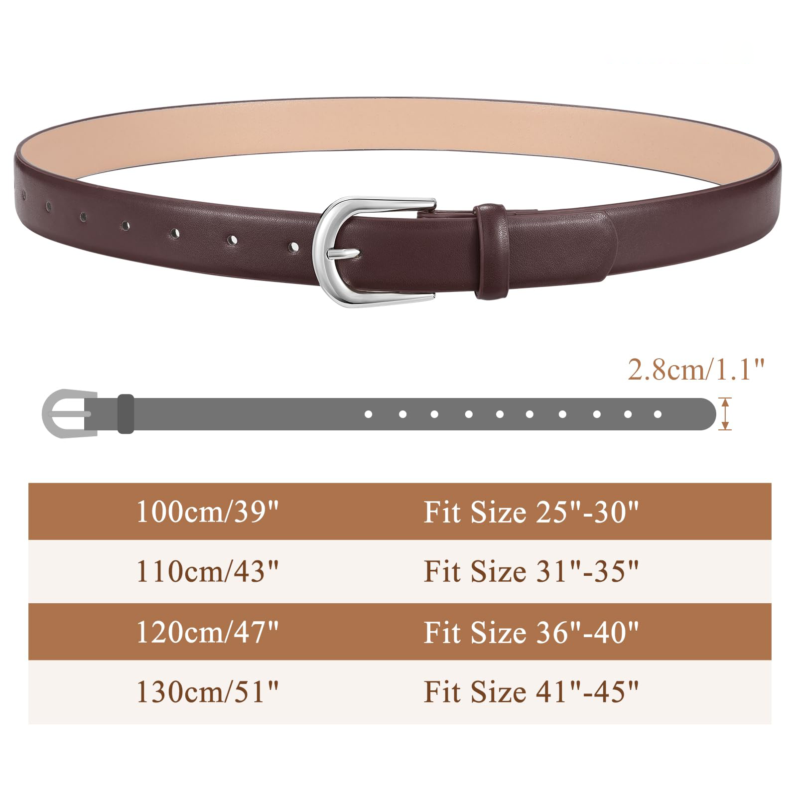 Classic Ladies Waist Belt