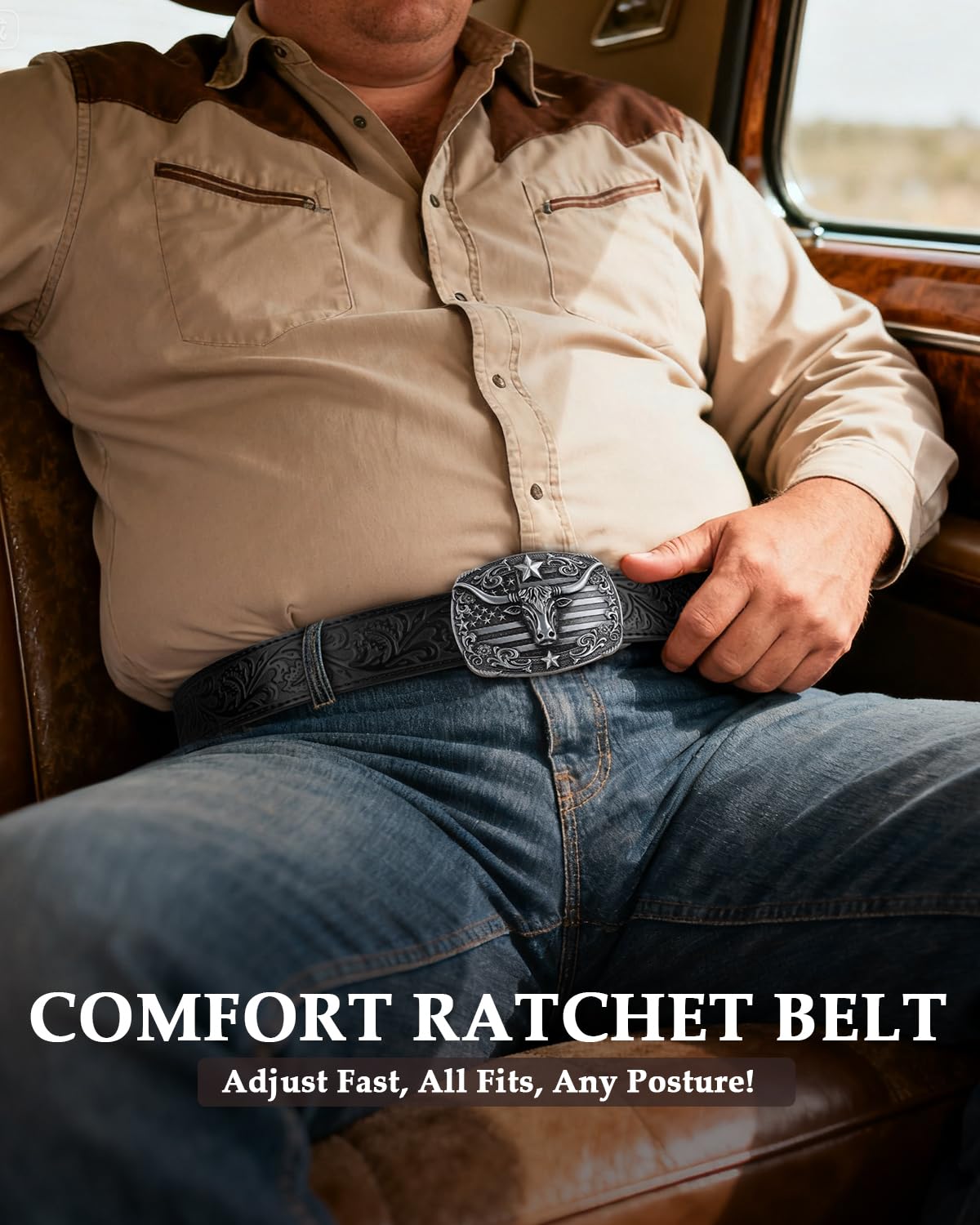 Cowgirl Sliding Ratchet Belt - JASGOOD OFFICIAL