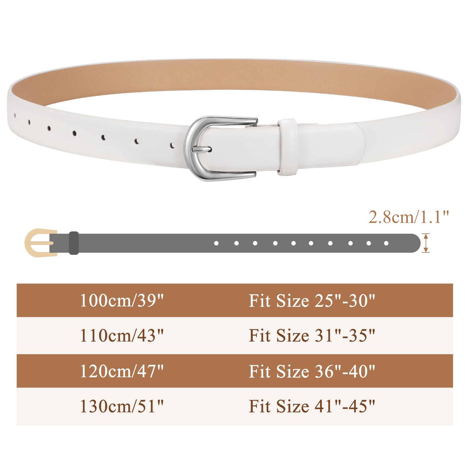 Classic Ladies Waist Belt