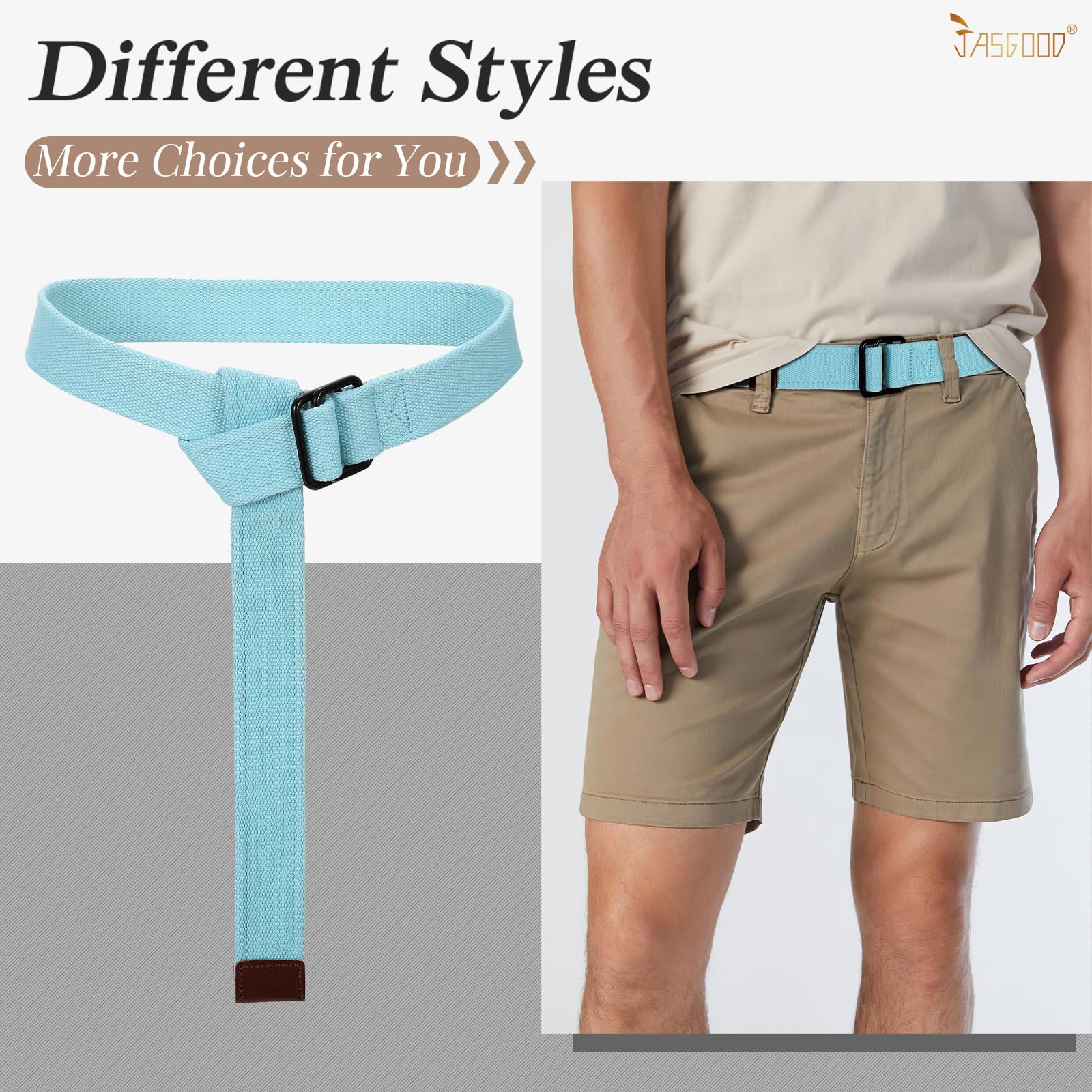 Plus Size Unisex Canvas Belt for Jeans