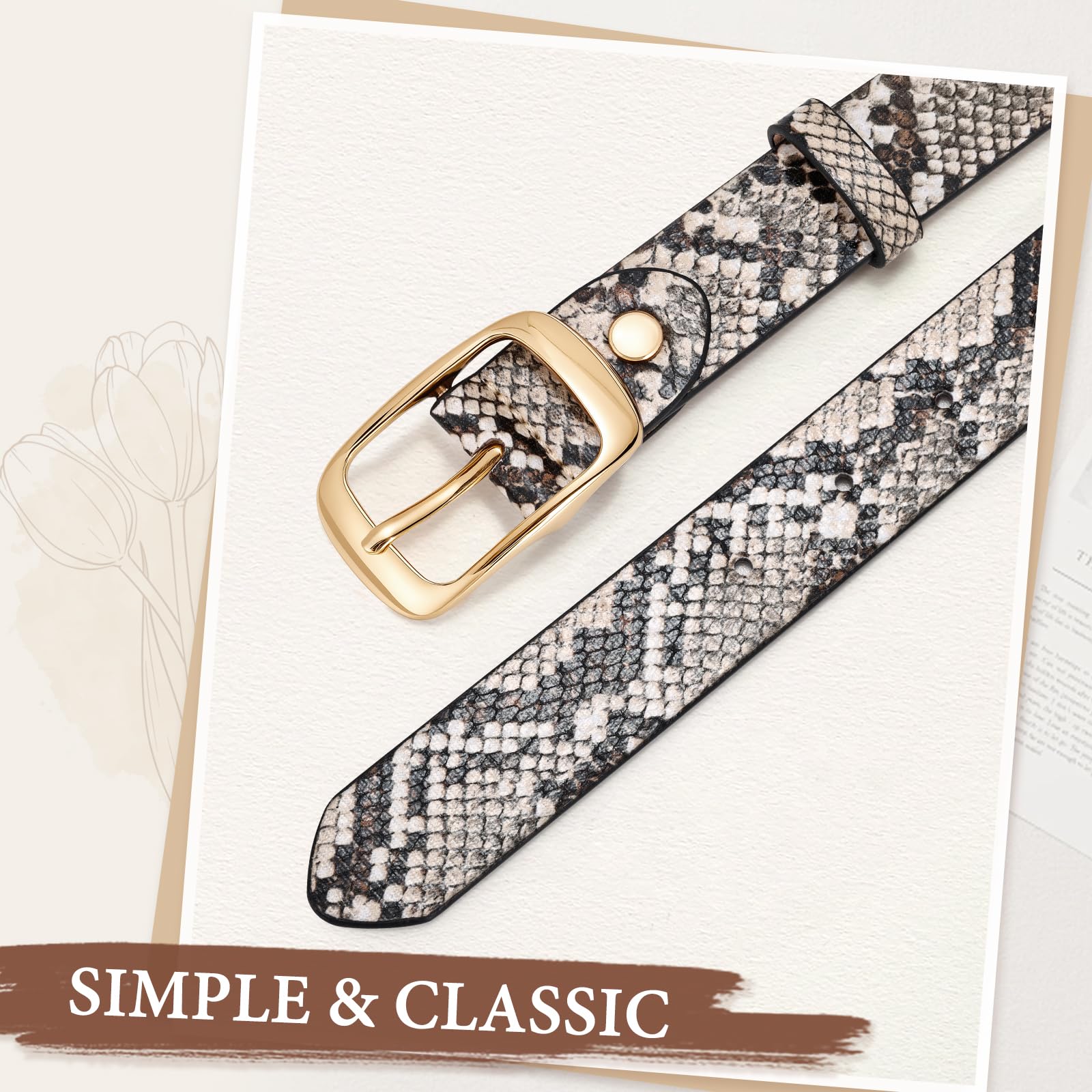 Ladies Casual Belt for Jeans Pants