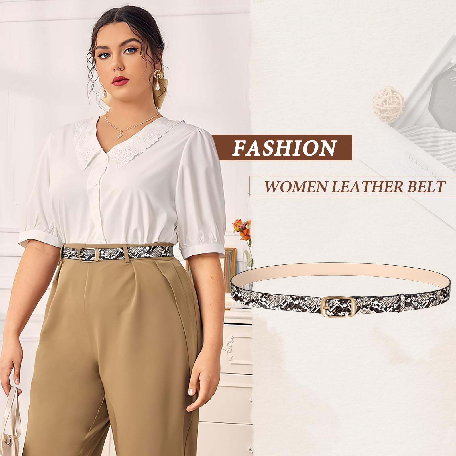 Ladies Casual Belt for Jeans Pants