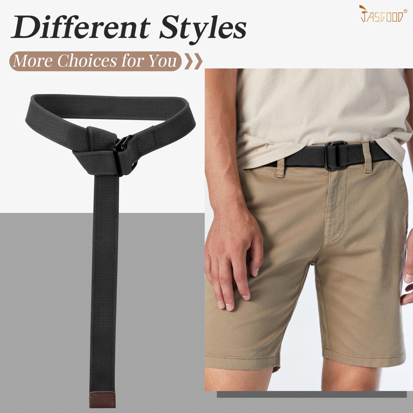 Plus Size Unisex Canvas Belt for Jeans