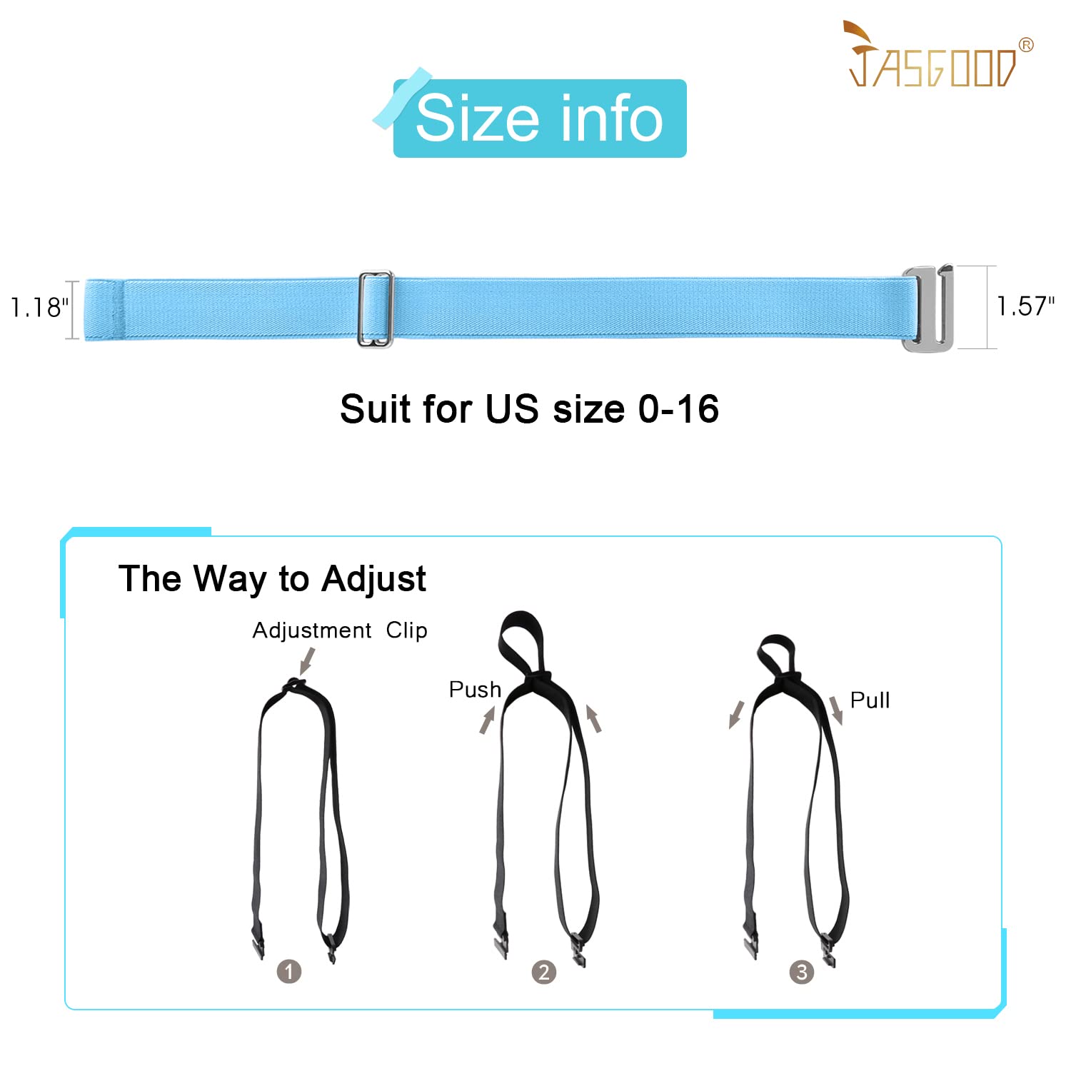 1-pack Invisible Elastic Web Strap Belt