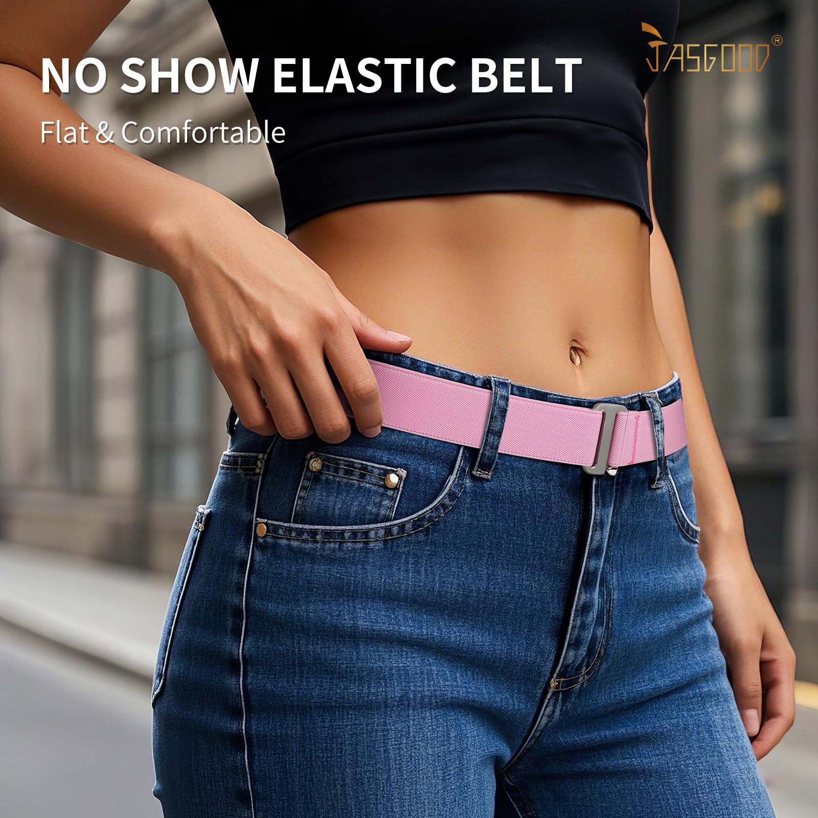 1-pack Invisible Elastic Web Strap Belt