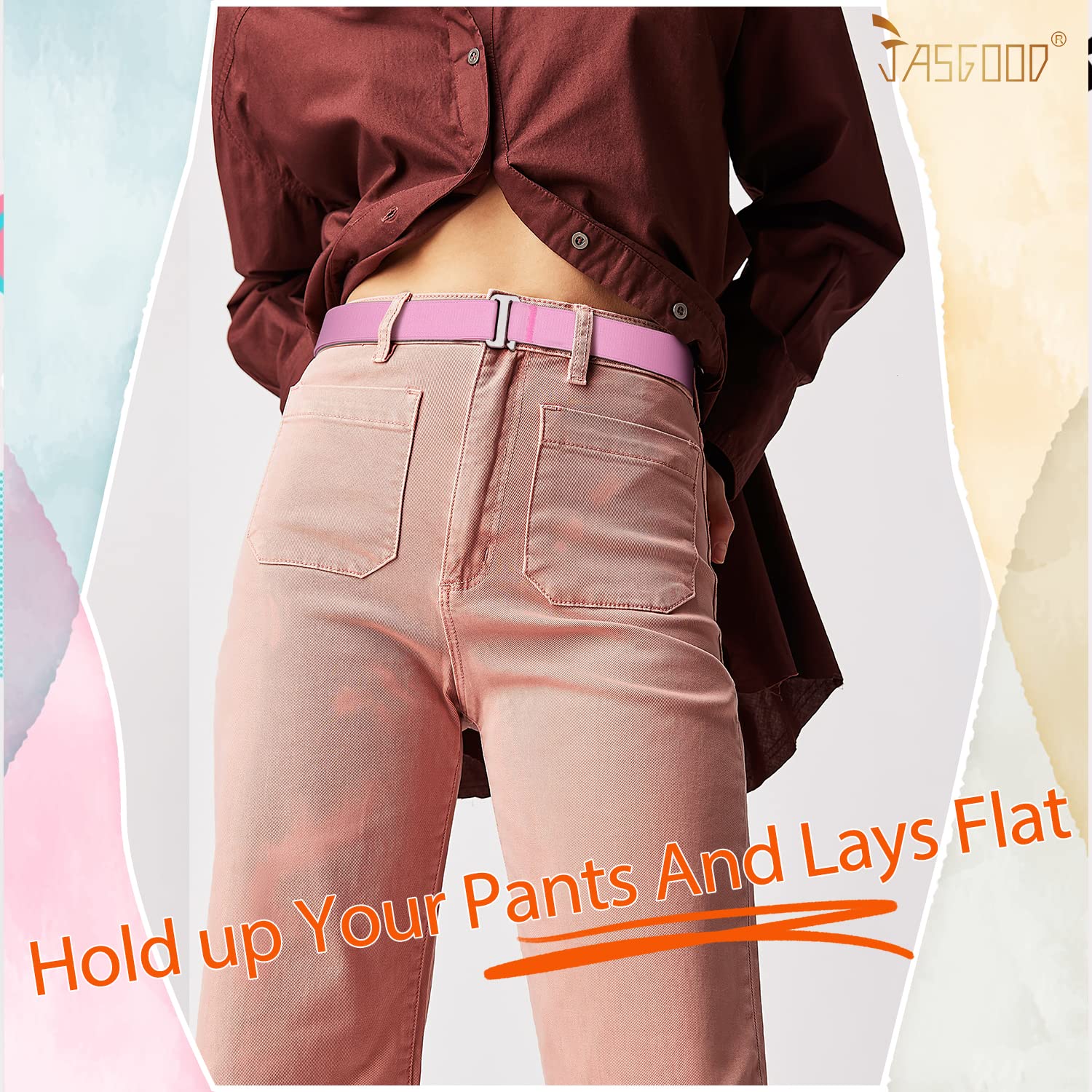 1-pack Invisible Elastic Web Strap Belt