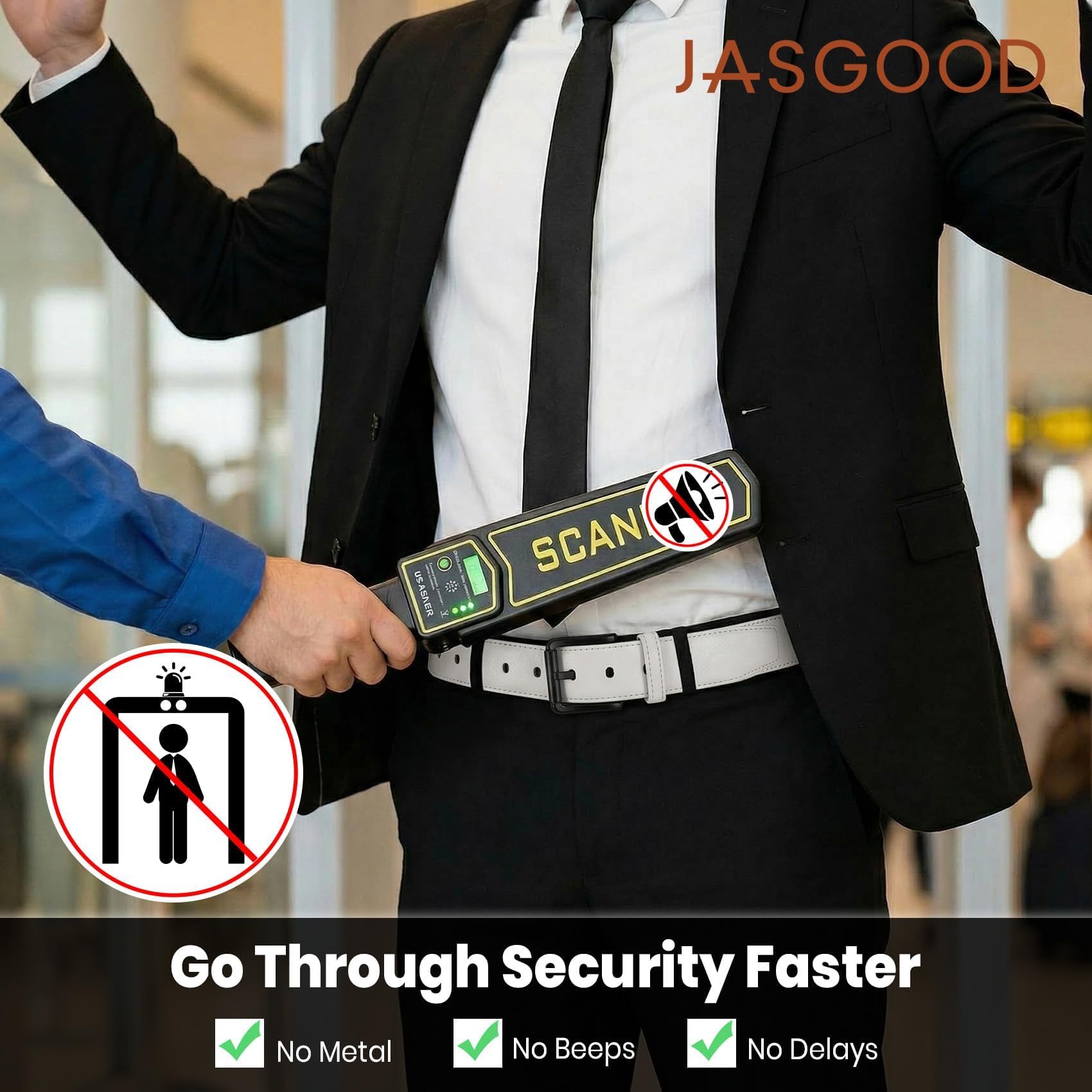 Nickel Free TSA Approved Leather Belt For Men
