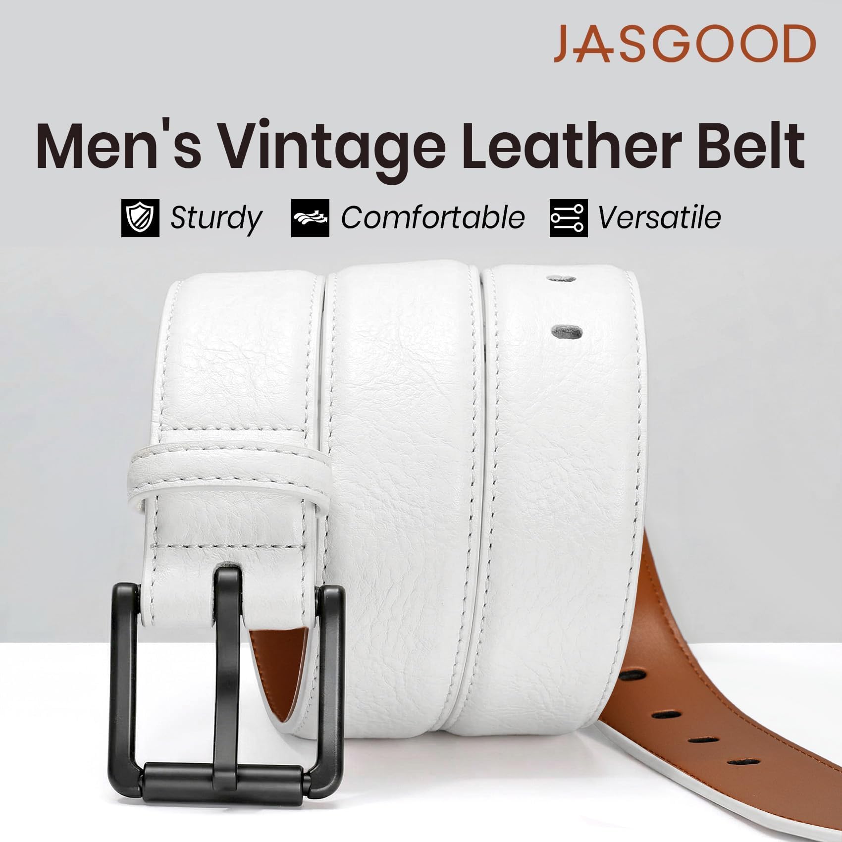 Nickel Free TSA Approved Leather Belt For Men