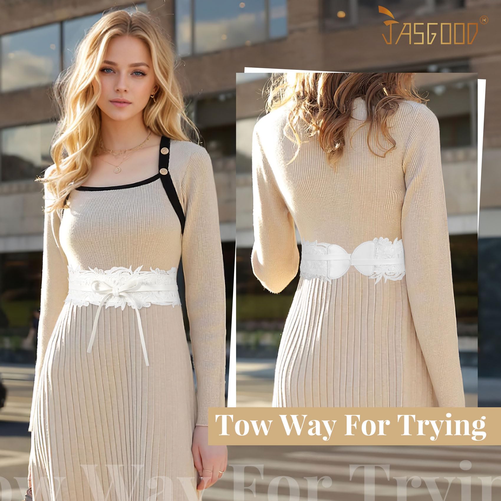 Bow-Tie Wrap Up Cinch Wide Belt