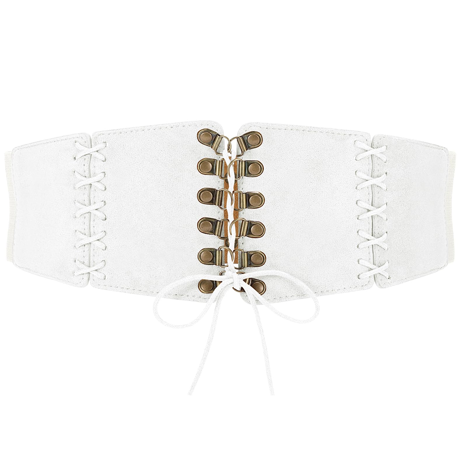 Elastic Lace-up Waspie Corset for Halloween Costume