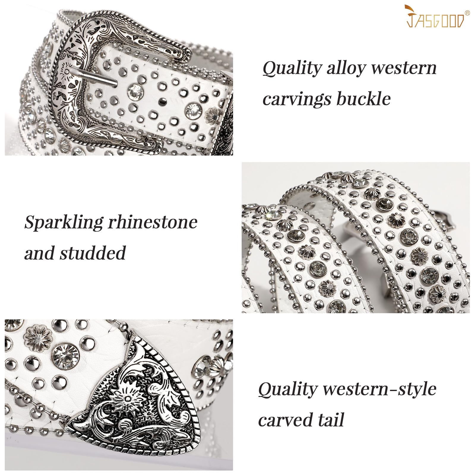 Rhinestone Belt for Women Men