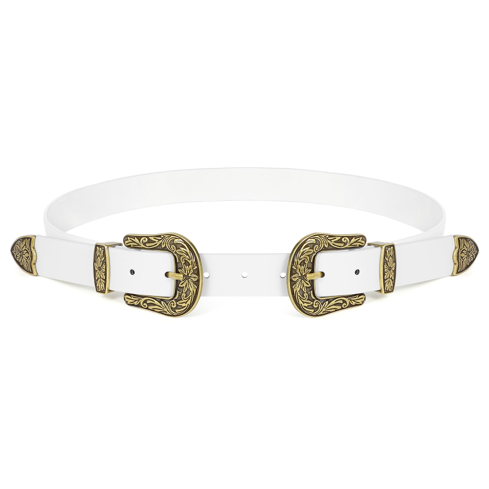 Double Buckle Western Belts - JASGOOD OFFICIAL
