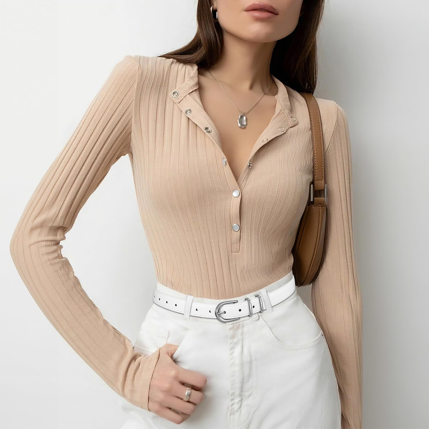 Women Skinny Vegan Leather Belt for Jeans