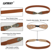 Skinny Elastic Waist Belt Stretch Cinch Belt Thin Belt