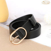 JASGOOD Women’s Leather Belts for Jeans Pants Plus Size Fashion Ladies Belt with Gold Buckle