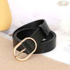 JASGOOD Women’s Leather Belts for Jeans Pants Plus Size Fashion Ladies Belt with Gold Buckle