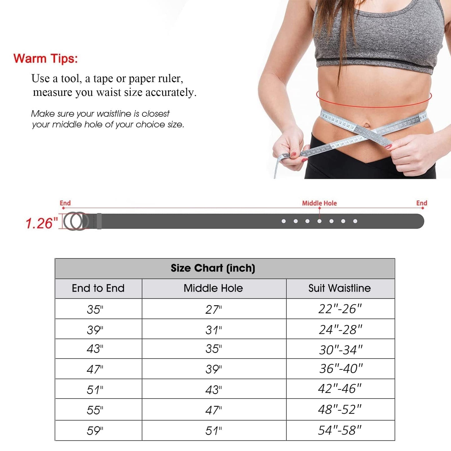 JASGOOD Womens Leather Belt for Jeans Pants Fashion Waist Belts Gold Silver Double Ring Buckle