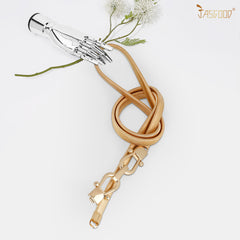 JASGOOD Skinny Metal Waist Belt for Dress Fashion Waistband Elastic Metal Chain Belt