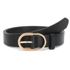 JASGOOD Women’s Leather Belts for Jeans Pants Plus Size Fashion Ladies Belt with Gold Buckle