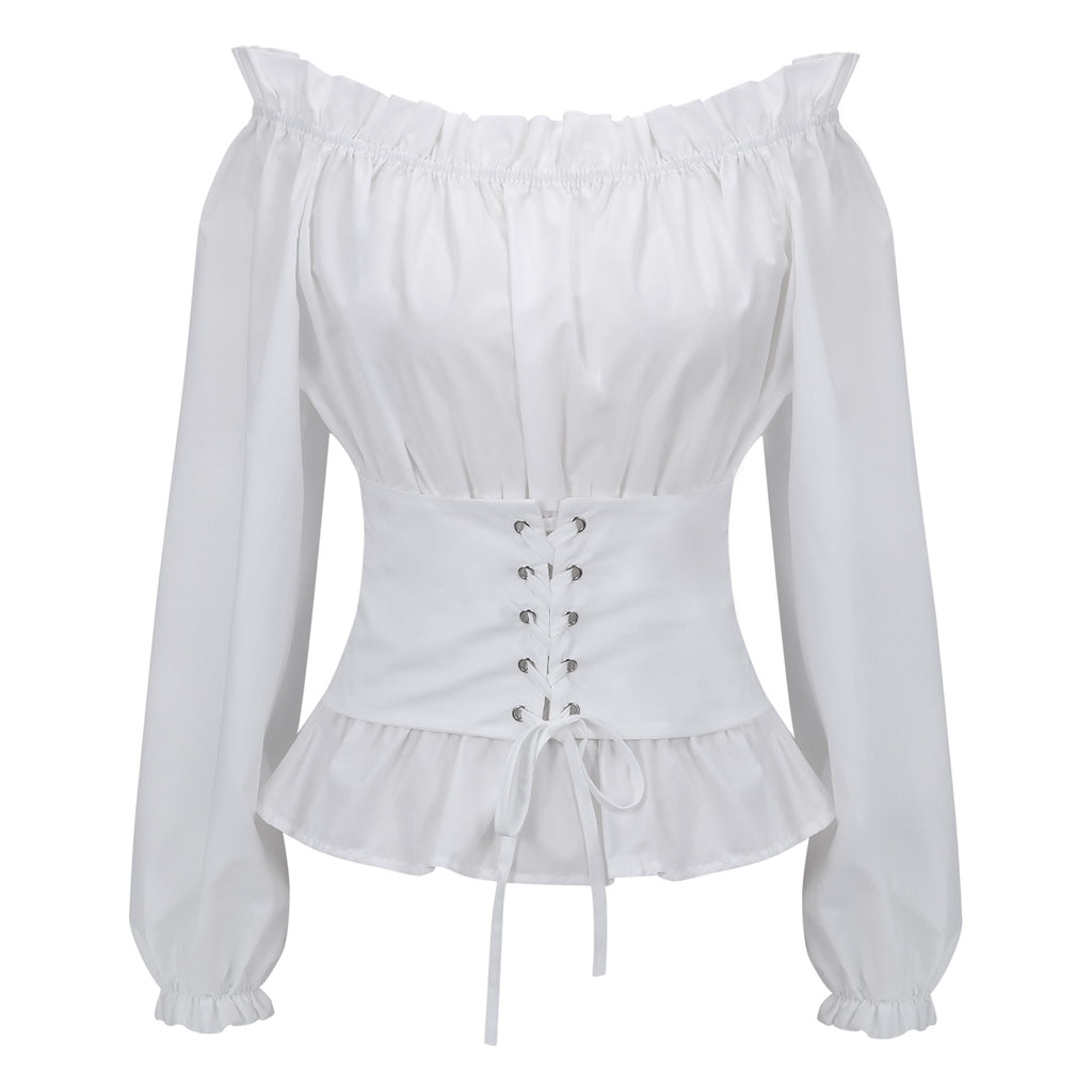 Women Clothes Halloween Cosplay  Renaissance Shirt