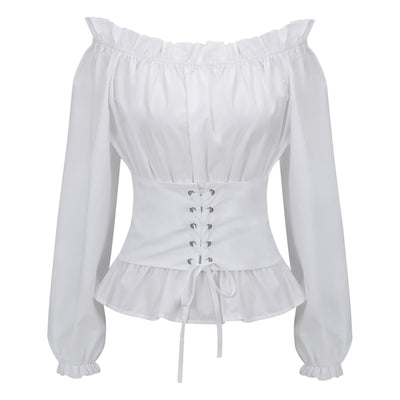 Women Clothes Halloween Cosplay  Renaissance Shirt