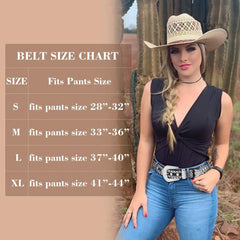 Rhinestone Belt for Men Women Western Cowboy Cowgirl Bling Studded Leather Belt for Jeans Pants
