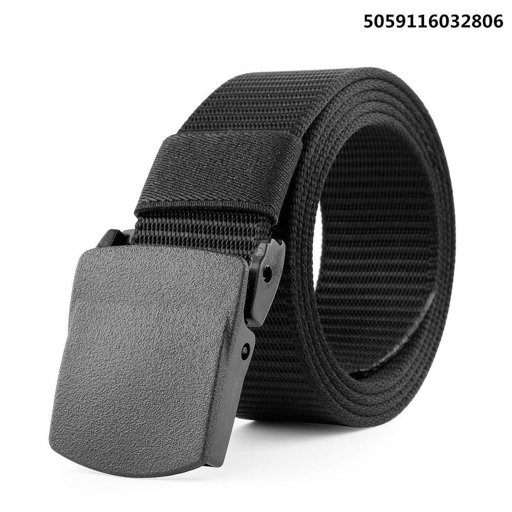 Nylon Canvas Breathable Military Tactical Men Waist Belt With Plastic Buckle  by JASGOOD 
