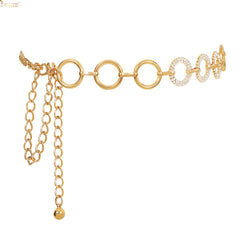 JASGOOD Halloween Women Vintage Belts Gold Retro High Waist Waistband Chain Belt - JASGOOD OFFICIAL