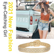 Men Women Fashion Rhinestone Belt SUOSDEY Western Cowgirl Bling Studded Design Leather Diamond Belt for Jeans Dress