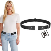 No Buckle Women/Men Invisible Belt Elastic Waist Belt Up to 48" for Jeans Pants Dresses - JASGOOD OFFICIAL