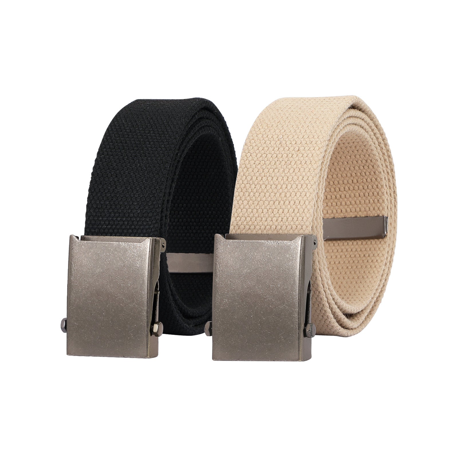 2PCS Men's Outdoor Plastic Belt with Removable Buckle Hiking Belt - JASGOOD OFFICIAL