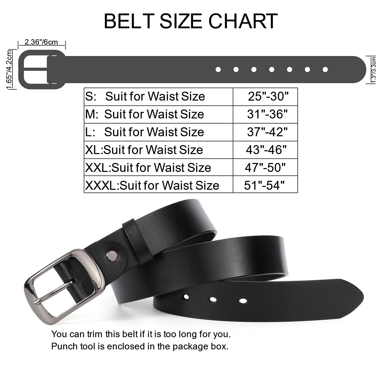 Women Leather Belts for Jeans Pants Fashion Dress Belt for Women with Solid Pin Buckle - JASGOOD OFFICIAL