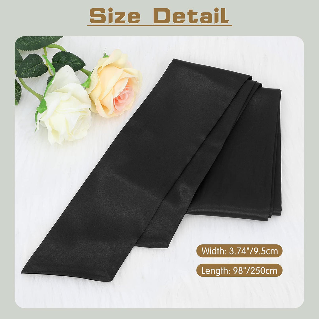 Women Dress Belt for Wedding Party Long Sash Bridal Waist Belts for Special Occasion 3.74'' Wide