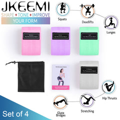 JASGOOD Exercise Booty Bands-Resistance Bands for Women Butt and Legs Bands for Workout-Indoor/Outdoor Fitness Bands - JASGOOD OFFICIAL