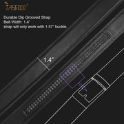 JASGOOD Men's Leather Ratchet Belt Strap without Buckle, Replacement Leather Belt Strap 35mm/1.38", Fit 40mm/1.57” buckle