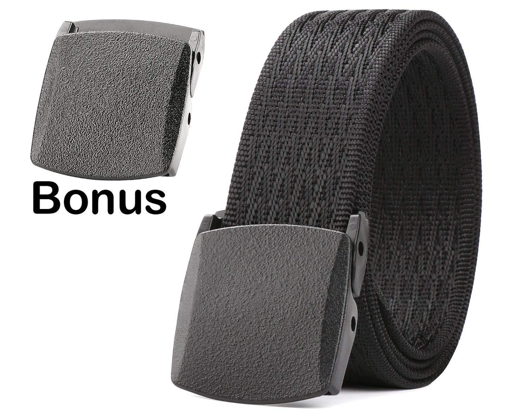Nylon Canvas Breathable Military Tactical Men Waist Belt With Plastic Buckle  by JASGOOD 