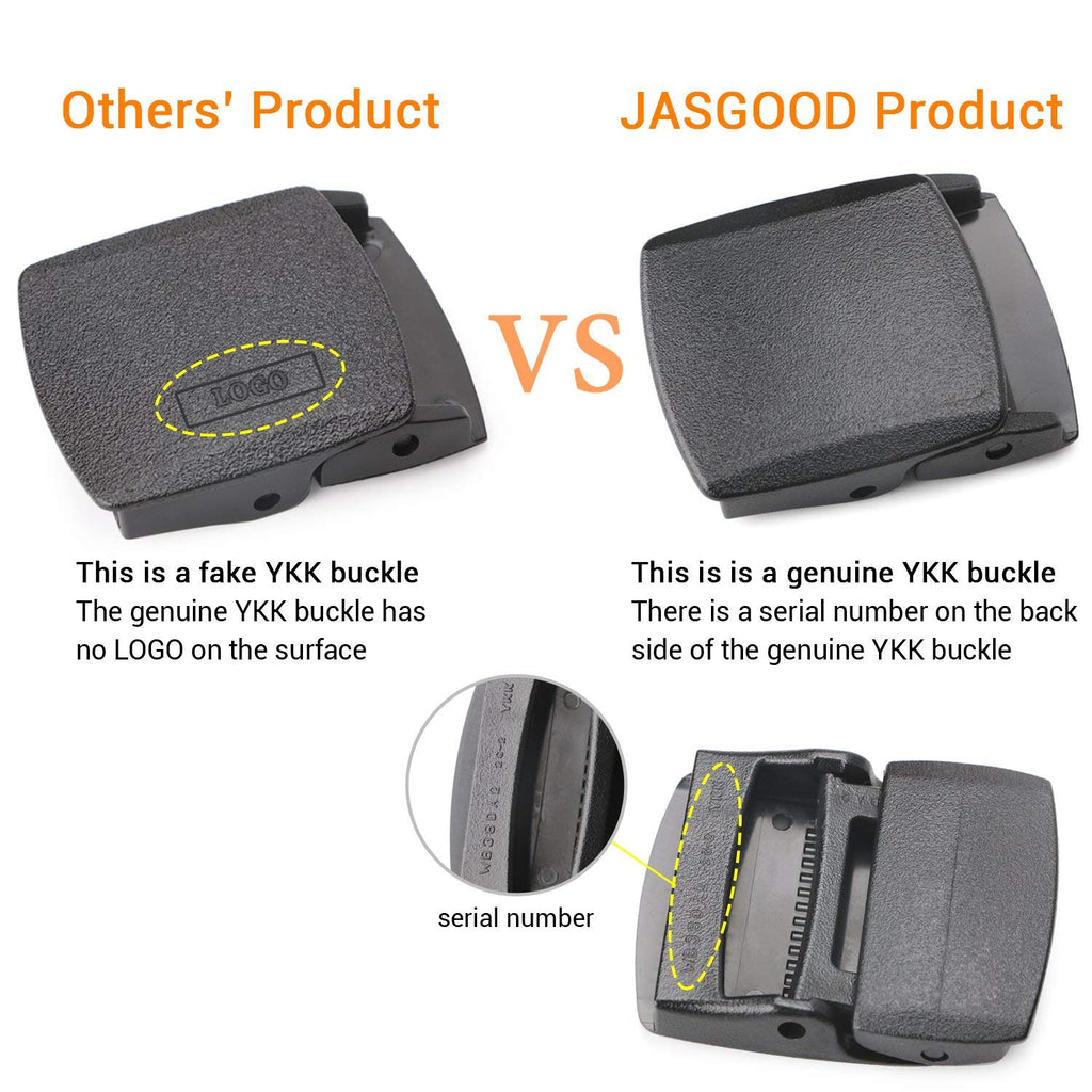 JASGOOD Travel Security Money Belt with Hidden Money Pocket - Cashsafe Anti-Theft  Unisex Nickel free Nylon Belt 