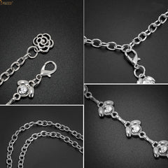 JASGOOD Halloween Ladies Rhinestone Chain Belt Heart Crystal Wasit Belt - JASGOOD OFFICIAL