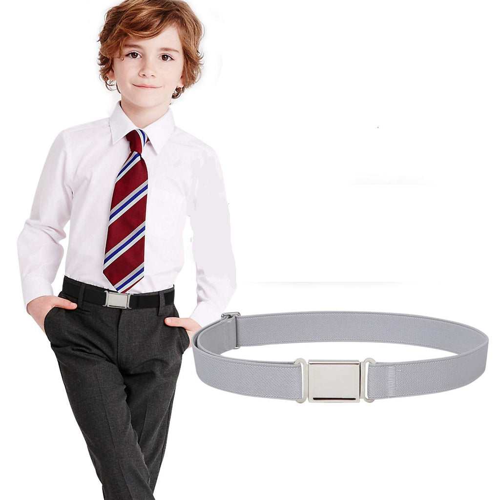 JASGOOD Kids Adjustable Magnetic Belt Boys Girls Elastic Belt with Easy Magnetic Buckle Fit Pant Size16-26Inch 
