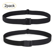 Copy of 2 Pack Invisible Women Stretch Belt No Show Elastic Web Strap Belt with Flat Buckle for Jeans Pants Dresses 