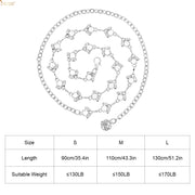 JASGOOD Halloween Ladies Rhinestone Chain Belt Heart Crystal Wasit Belt - JASGOOD OFFICIAL