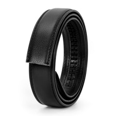 JASGOOD Leather Ratchet Dress Belt for Men Perfect Fit Waist Size up to 50 inches 1.2inch Wide Strap Without Buckle 